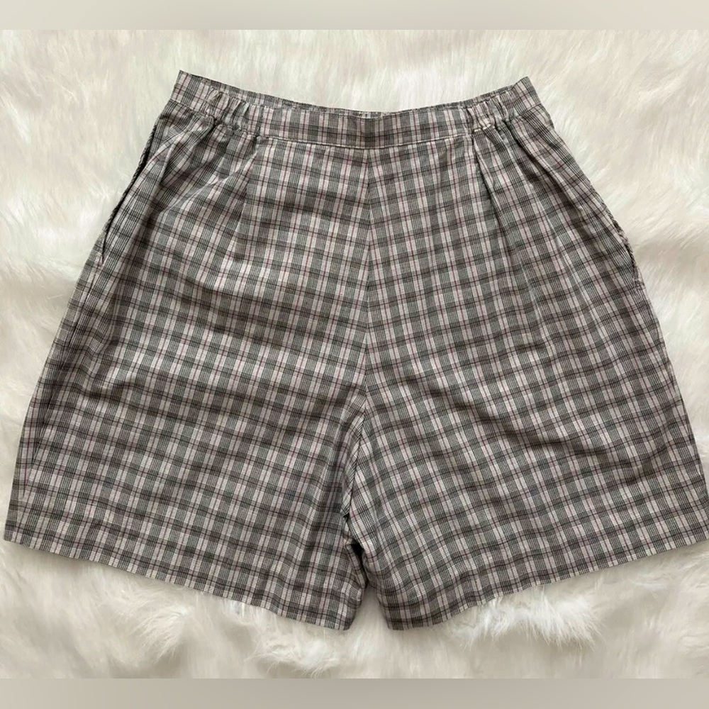 Sun Daze By Nancy Haley-60's/70's Vintage, Plaid, USA, Preppy, Shorts. Size-12 - Picture 9 of 9